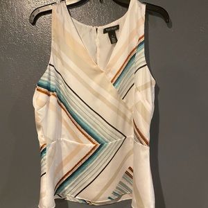 White House Black Market peplum top